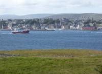 View from garden over to Lerwick